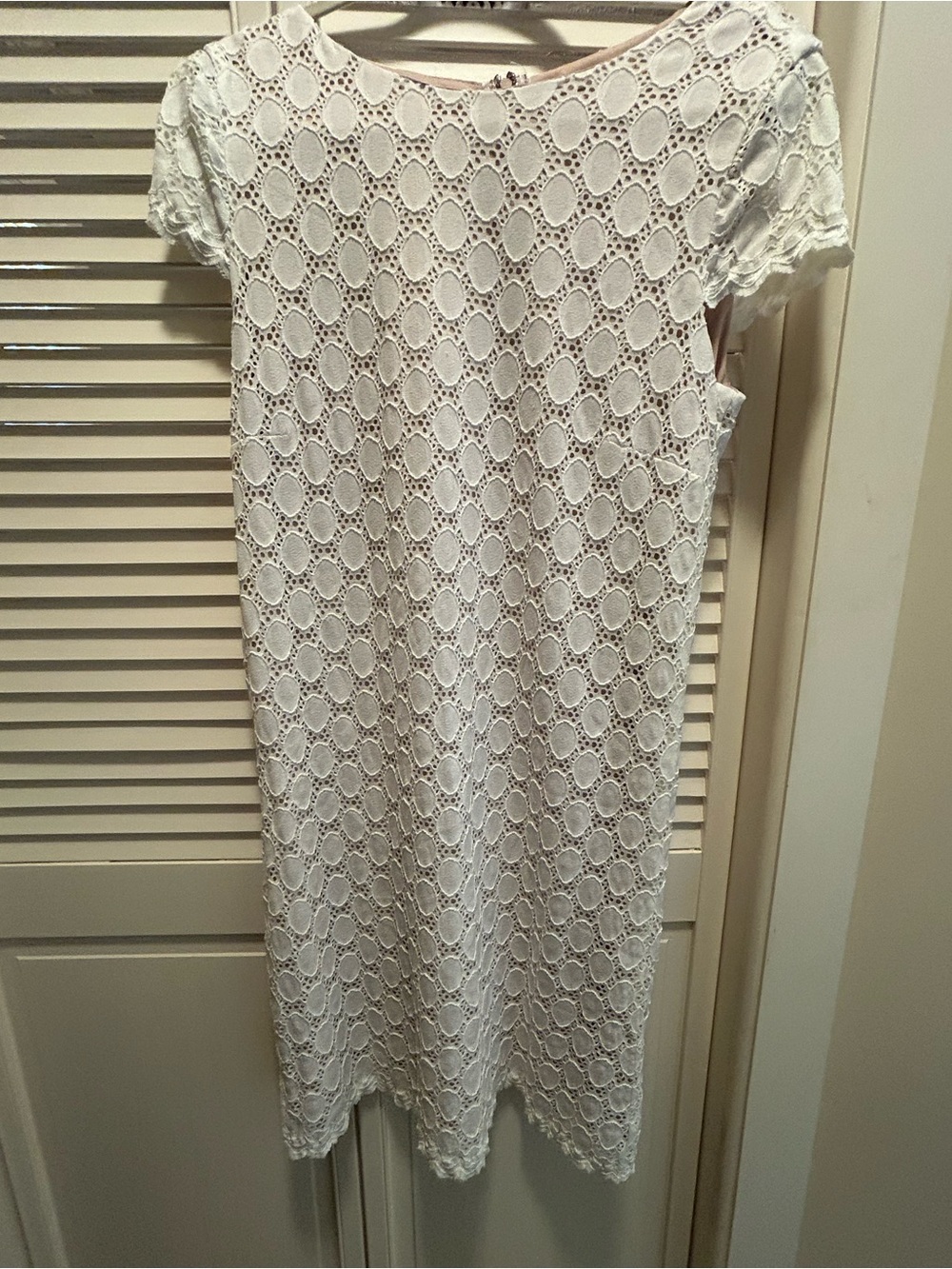 Tiana B. White Lace Shift Dress